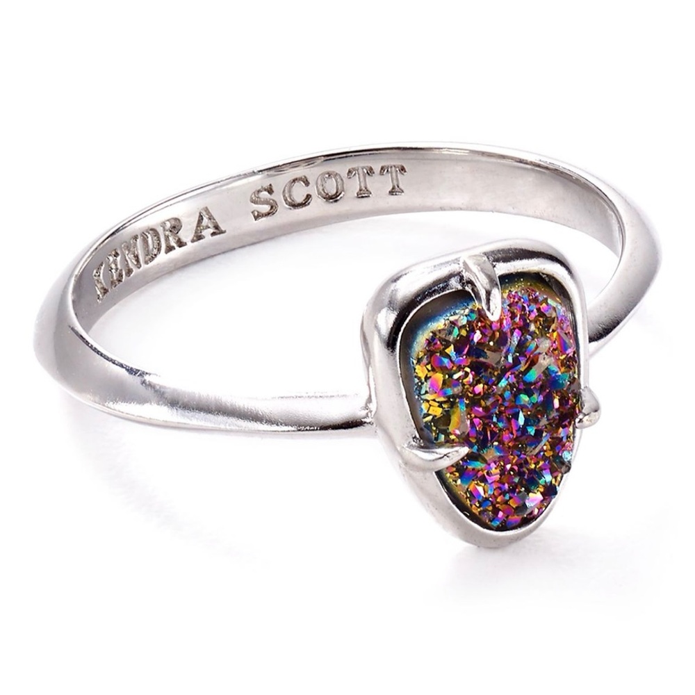 Kendra Scott Silver Ring with Multicolor Stone